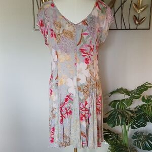 Bila Short Sleeve Floral Dress